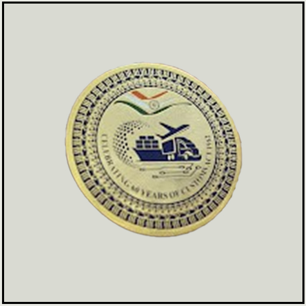 Brass Etching Gold Medallion